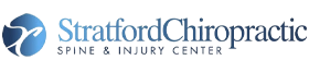 Stratford Chiropractic Spine & Injury Center blue sidebar logo.